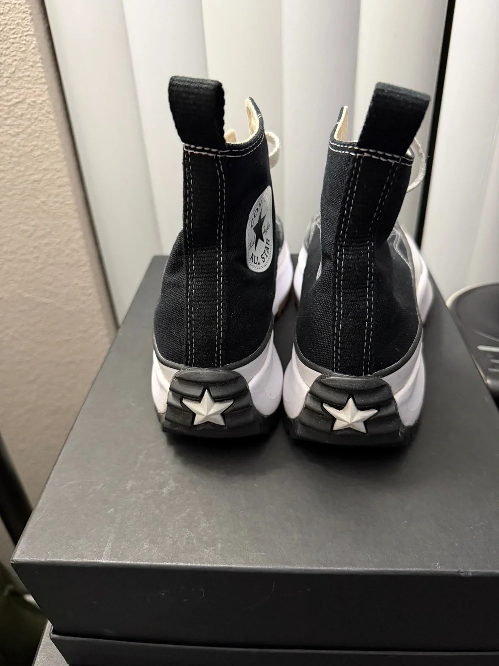 Converse Black and White High-Top Sneakers - Picture 3 of 4